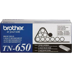 Brother TN650 High Yield Black Laser Toner Cartridge (Genuine)