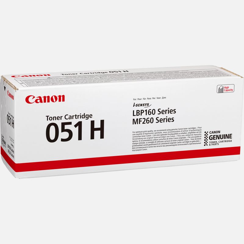 Canon 051H Black High Yield Laser Toner Cartridge (2169C001AA) (Genuine)