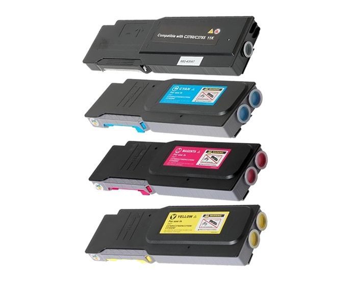Value Set of 4 Dell 331-8429 Toners: Black / Cyan / Magenta / Yellow (Compatible Toner Cartridges)