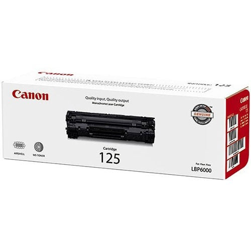 Canon 125 Black Laser Toner Cartridge (3484B001AA) (Genuine)