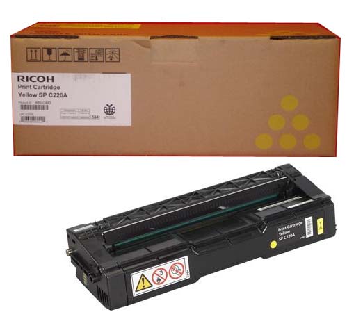 Ricoh 406046 Black Laser Toner Cartridge (SP C220A) (Genuine)