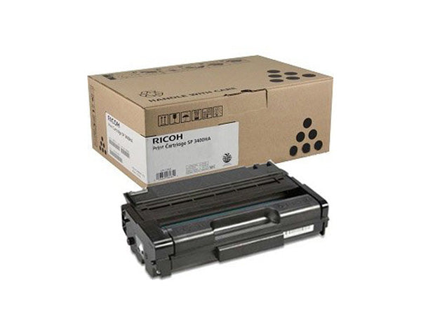 Ricoh 406464 Black Laser Toner Cartridge (SP 3400LA) (Genuine)