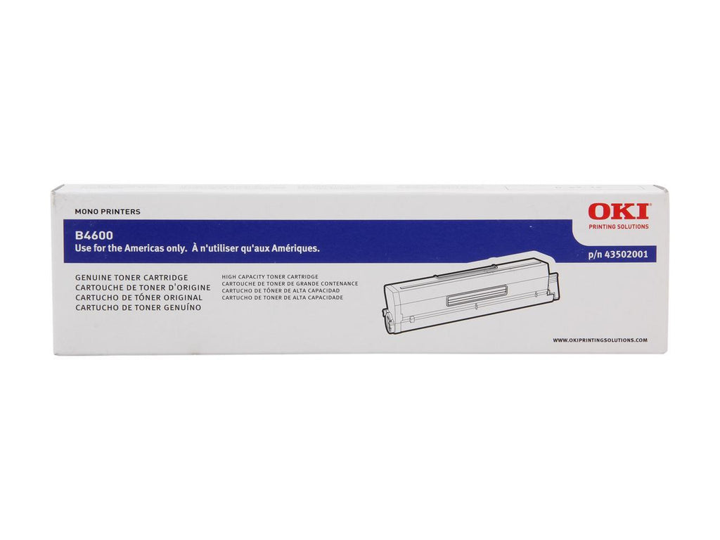 Oki-Okidata 43502001 Black High Yield Laser Toner Cartridge (Type 9) (Genuine)