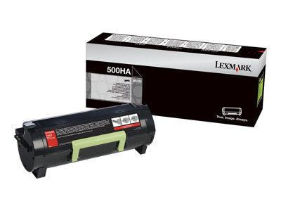 Lexmark 50F0HA0 Black High Yield Laser Toner Cartridge (500HA) (Genuine)