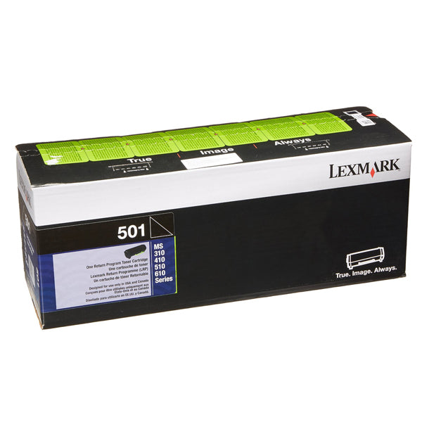 Lexmark 50F1000 Black Laser Toner Cartridge (501) (Genuine)