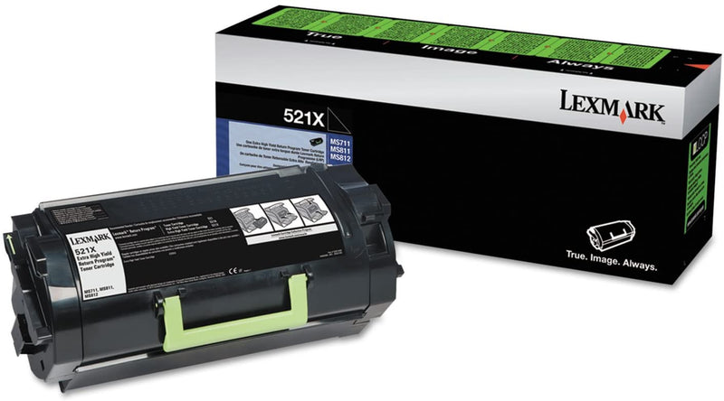 Lexmark 52D1X00 Black Extra High Yield Laser Toner Cartridge (521X) (Genuine)
