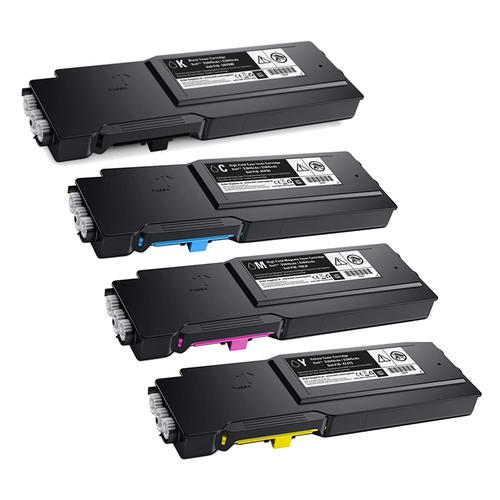 Value Set of 4 Dell 593-BCBC Toners: Black / Cyan / Magenta / Yellow (Compatible Toner Cartridges)