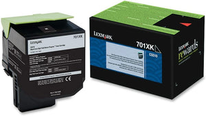Lexmark 70C1XK0 Black Extra High Yield Laser Toner Cartridge (701XK) (Genuine)
