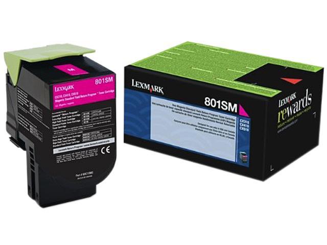 Lexmark 80C1SK0 Black Laser Toner Cartridge (801SK) (Genuine)