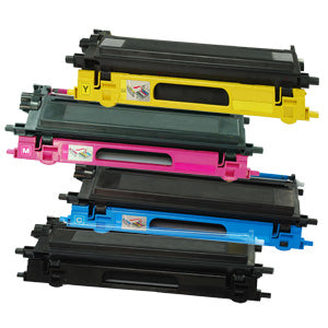 Value Set of 4 Brother TN115 High Yield Toners: Black / Cyan / Magenta / Yellow (Compatible Toner Cartridges)