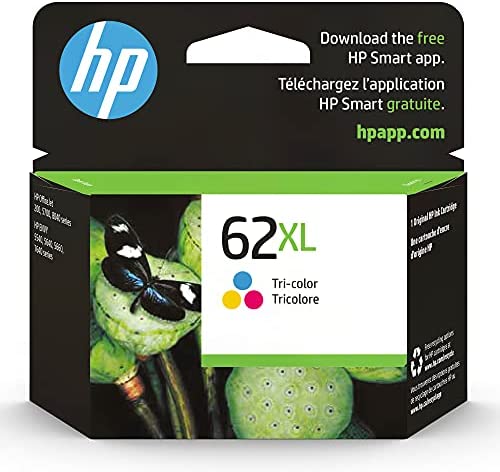Hewlett Packard 62XL Color High Yield Tri Color Inkjet Cartridge (C2P07AN) (Genuine)