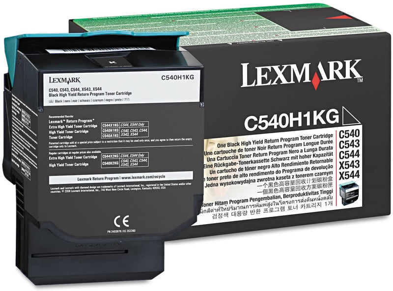 Lexmark C540H1KG Black Laser Toner Cartridge (Genuine)
