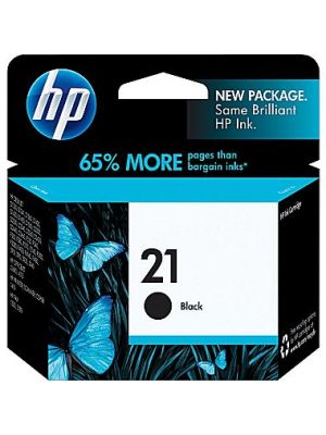 Hewlett Packard 21 Black Inkjet Cartridge (C9351AN#140) (Genuine)