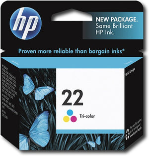 Hewlett Packard 22 Tricolor Inkjet Cartridge (C9352AN) (Genuine)