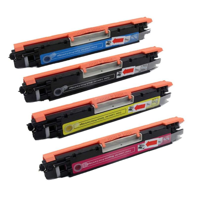 Value Set of 4 Hewlett Packard CF350A Toners: Black / Cyan / Magenta / Yellow (Compatible Toner Cartridges)