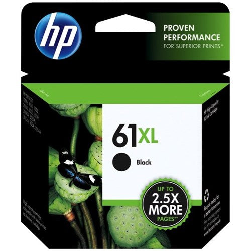 Hewlett Packard 61XL Black Inkjet Cartridge (CH563WN#140) (Genuine)