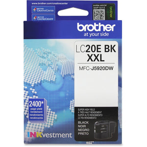 Brother LC20EBK Black Super High Yield Inkjet Cartridge (Genuine)