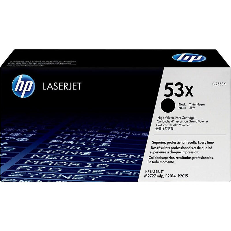 Hewlett Packard Q7553X Laser Toner Cartridge (53X) (Genuine)