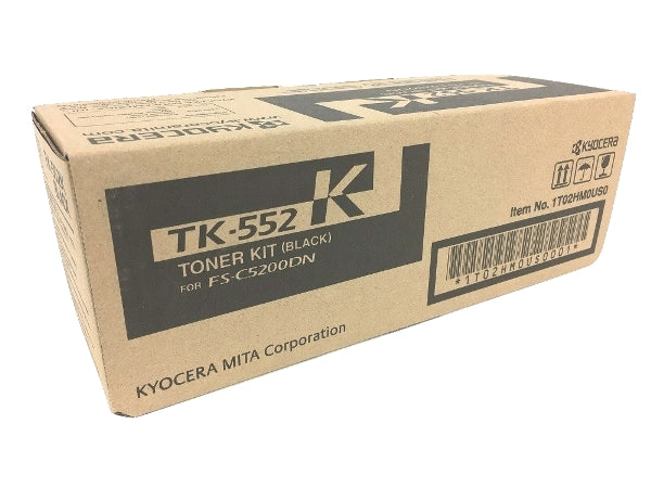 Kyocera-Mita TK552K Black Laser Toner Cartridge (Genuine)