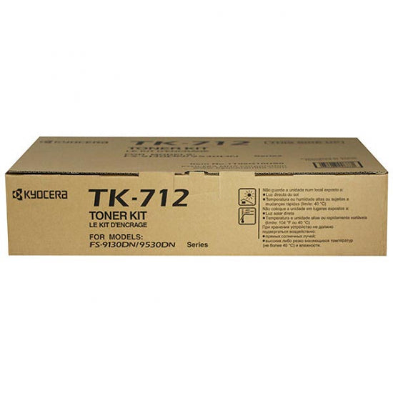 Kyocera-Mita TK712 Black Laser Toner Cartridge (Genuine)