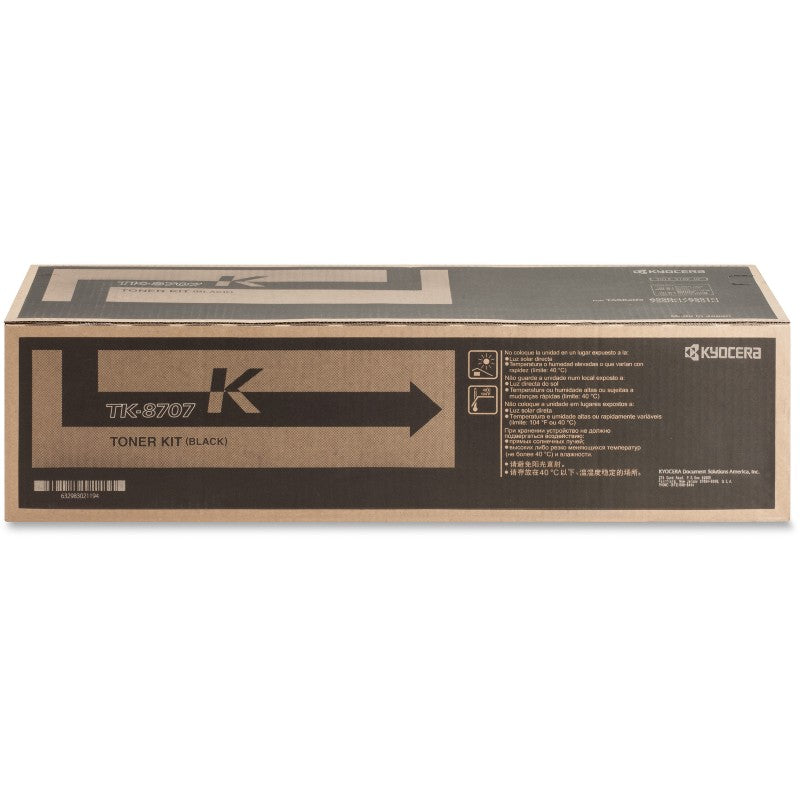 Kyocera-Mita TK8707K Black Laser Toner Cartridge (Genuine)