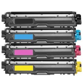 Value Set of 4 Brother TN 221 Toners: Black / Cyan / Magenta / Yellow (Compatible Toner Cartridges)
