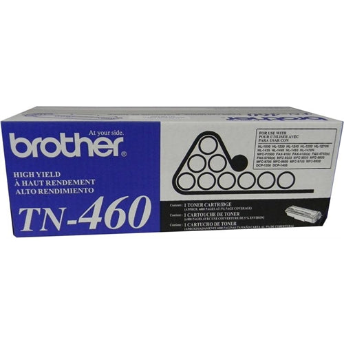 Brother TN460 High Yield Black Laser Toner Cartridge (Genuine)