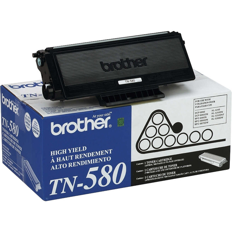 Brother TN-580 Black Laser Toner Cartridge (Genuine)