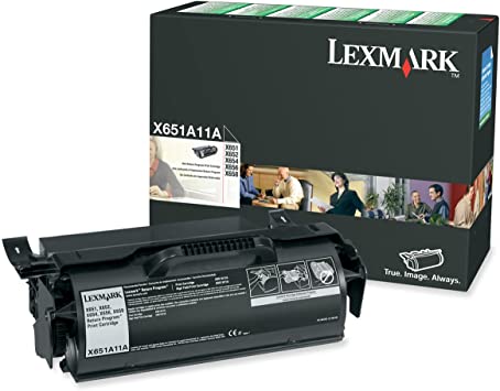 Lexmark X651A11A Black Laser Toner Cartridge (Genuine)